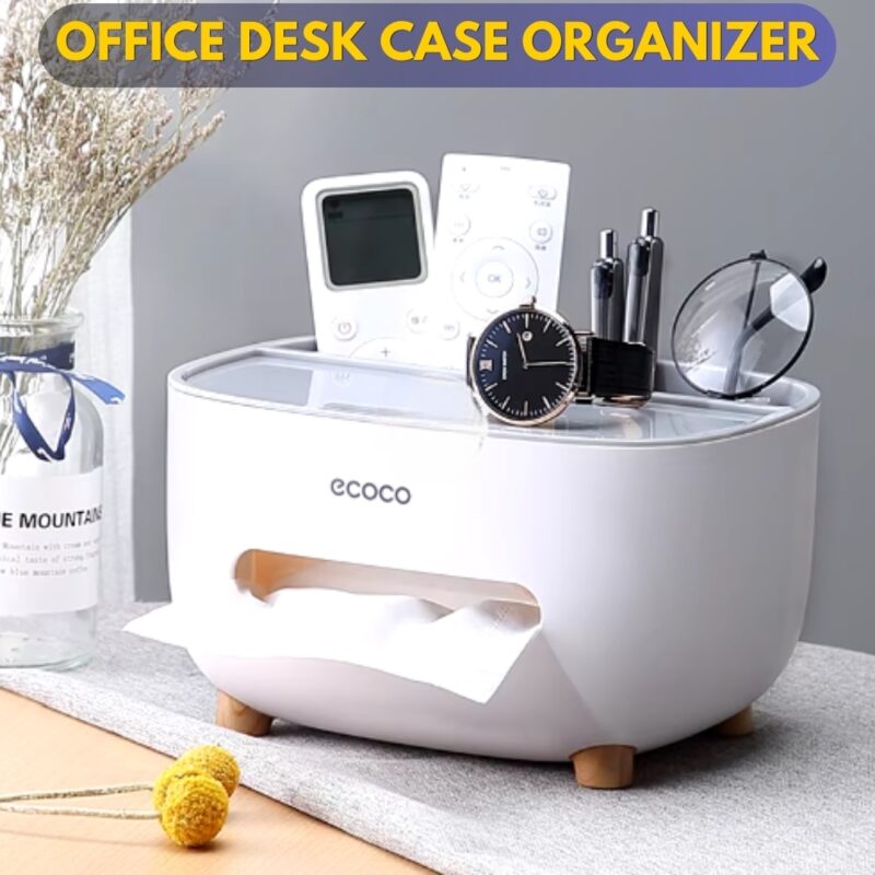 Tissue Box, PVC Tissue Box, Multifunctional Box, Pen Holder, Remote Control Holder, Tissue Holder, Storage Box, Cosmetic Tissue Box