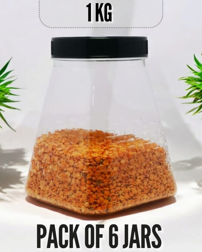 Pack of 6 Pyramid Jars Large