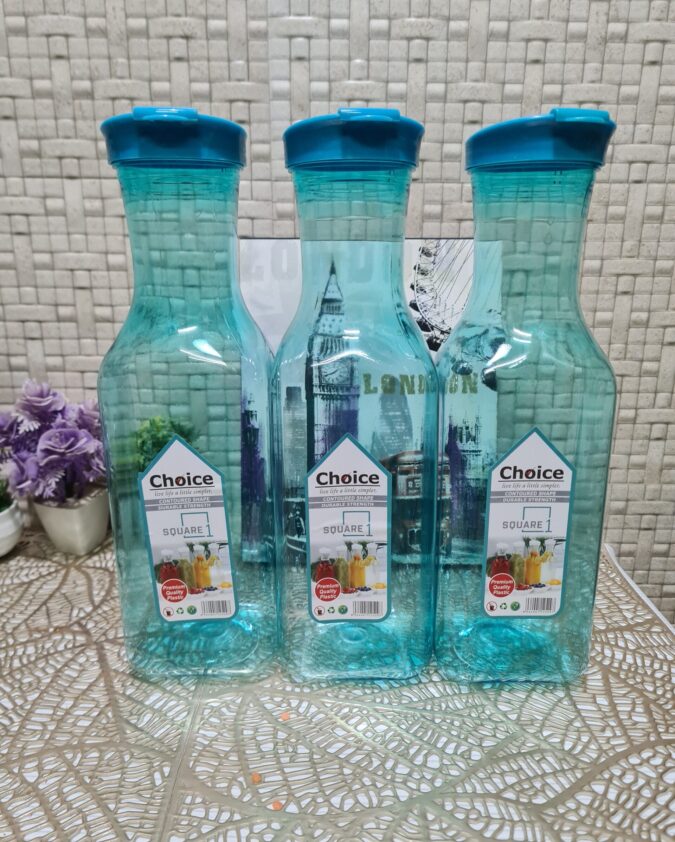 Elegant Fridge Bottles Blue - Set of 3