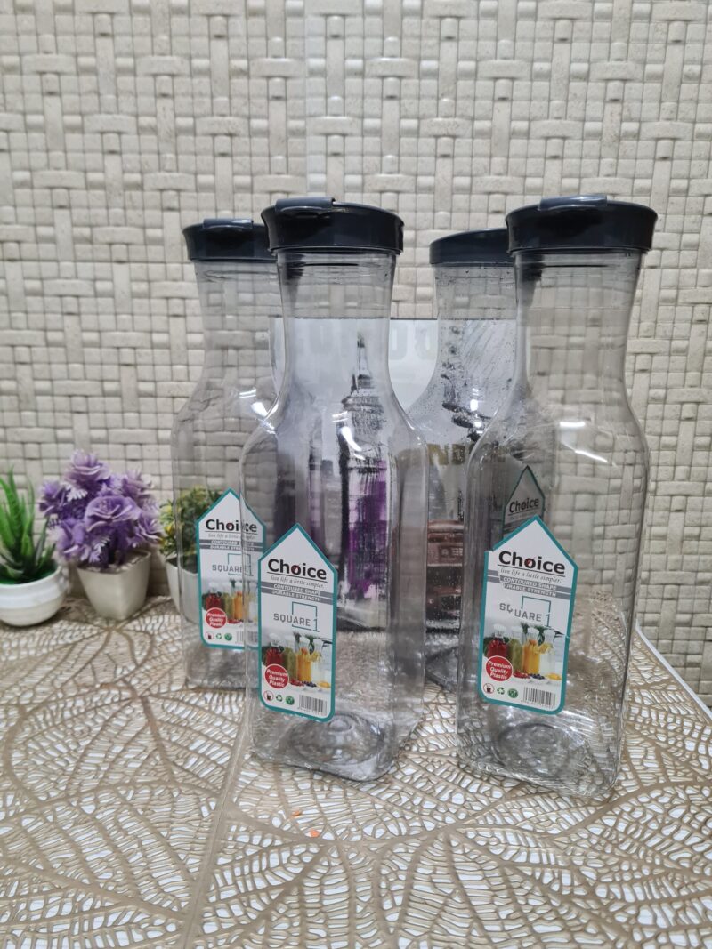 Elegant Fridge Bottles Smoke - Set of 4