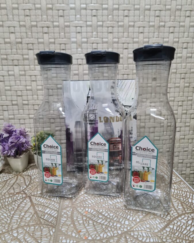Elegant Fridge Bottles Smoke - Set of 3