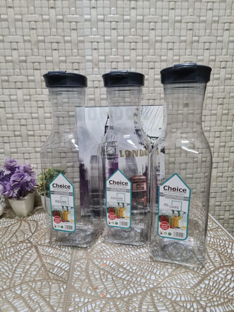 Elegant Fridge Bottles Smoke - Set of 3