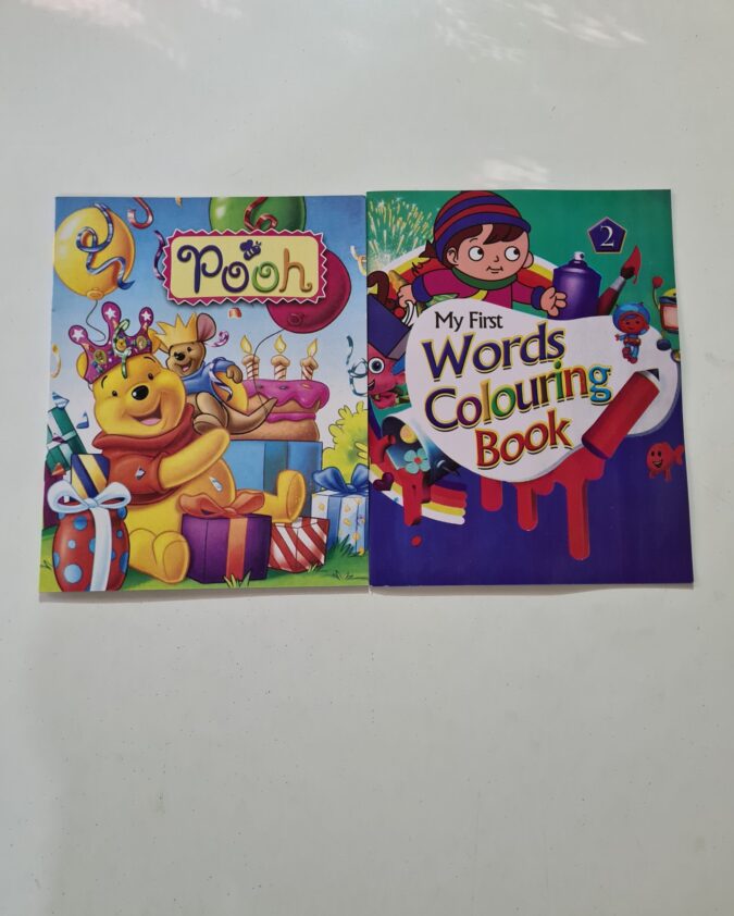 Character Coloring Fun- Set of 2 coloring books