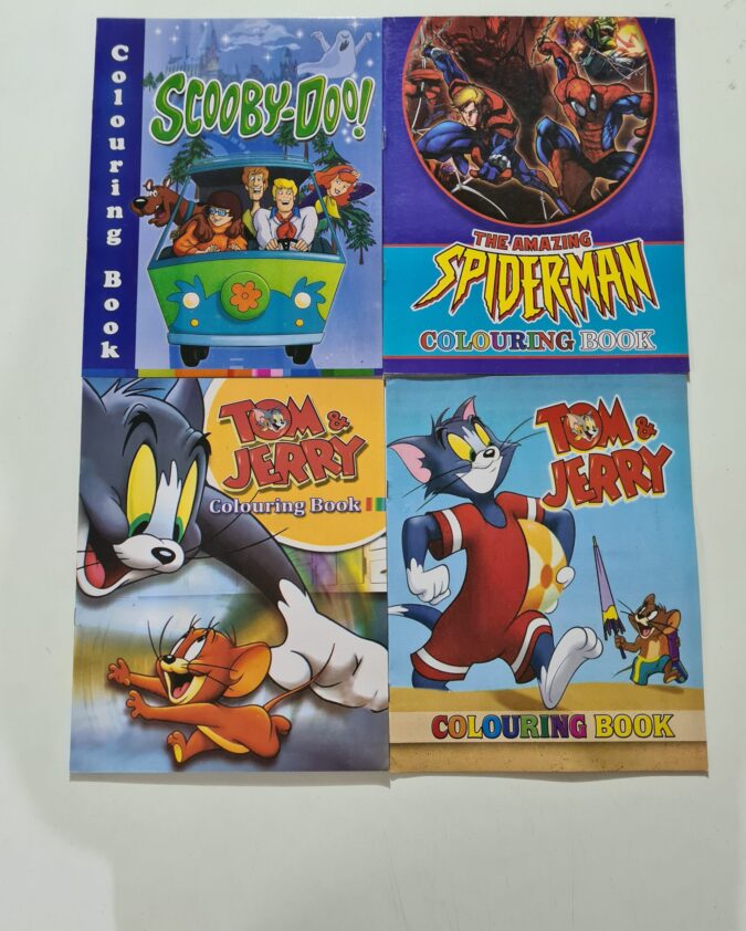 Character Coloring Fun- Set of 4 coloring books