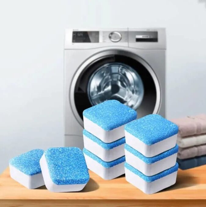 Washing Machine Water Tank Cleaning Tablets - Powerful Deep Clean & Odor Removal for Improved Machine Performance