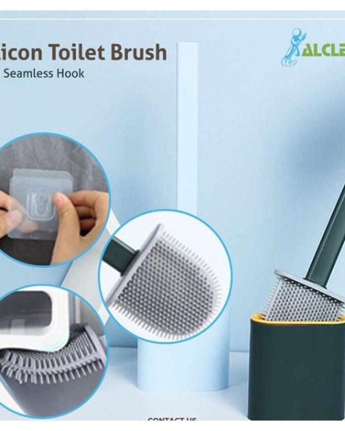 Toilet Brush with Stand - Creative Deep Cleaning Brush